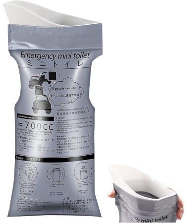 Car Disposables Urine Bag 700ml Portable Urine Bag with Sealed Strip Tight Seal No Odor Vomit Bags Portable Throw Up Bags for Travel Grey (Powder) - Buy Online on GoSupps.com