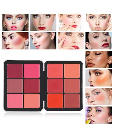 HOSAILY 12 Colors Cream Blush Palette - Matte Contour & Highlight, Waterproof & Long Lasting Makeup Palette - 1 Count - Buy Online on GoSupps.com