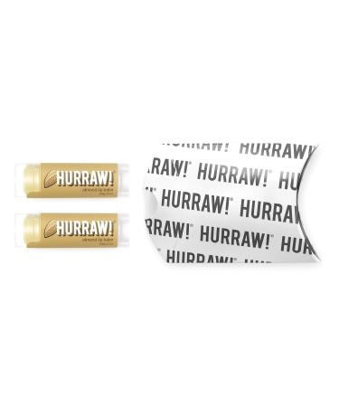 Hurraw! Almond Lip Balm 2 Pack - Organic, Vegan, Cruelty-Free, Gluten-Free - Non-GMO, 100% Natural Ingredients - Bee, Shea, Soy, and Palm Free - Made in USA - Buy Online on GoSupps.com