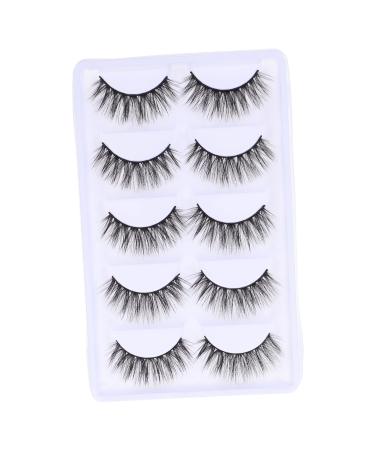 Housoutil 5 Pairs 3d False Eyelashes Lash Accessories Diy Fake Eyelash Reusable Eyelashes Natural Lashes 3d Eyelash Fake Eyelashes Chemical Fiber Eyelashes Make up G800 Extend