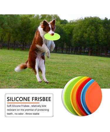 Yeahboom 5-Pack Dog Frisbee - 15cm Bite-Proof Natural Rubber | Ideal for Training Throwing & Playing | Available in 5 Colors - Buy Online on GoSupps.com