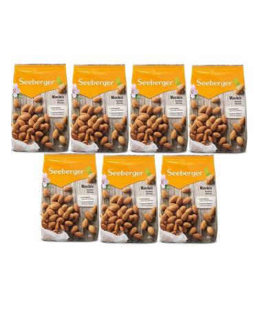 Seeberger Almonds 7 Pack | Large Crispy Vegan Almonds Rich in Vitamins - 500g Each - Buy Online on GoSupps.com