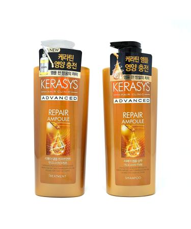 Kerasys Advanced Ampoule Repair Shampoo and Treatment 20 FL oz. (Set of 2)