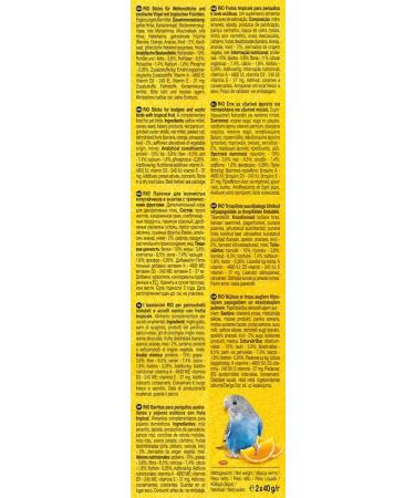 Buy RIO Stick for Budgies & Exotic Birds - Tropical Fruits - 80g Pack | International Shipping Available - Buy Online on GoSupps.com