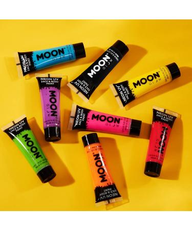 12ml Neon UV Face & Body Paint in Pastel Yellow | Moon Glow - Buy Online on GoSupps.com