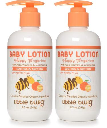Little Twig Baby Lotion Natural Plant Derived Formula Tangerine 8.5 fl oz. (Pack of 2)