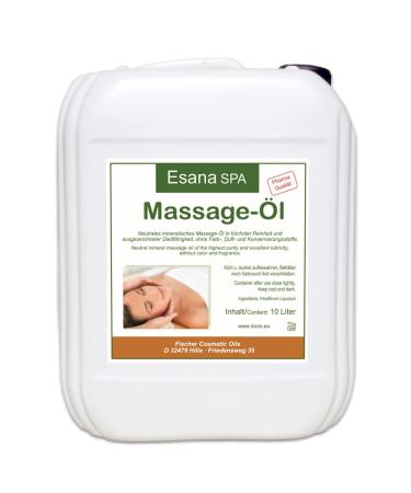 Esana SPA massage oil neutral (10 liters) for wellness & physiotherapy medical quality DAB/Ph.Eur.