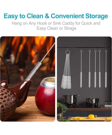 10 PCS Straw Cleaning Brushes 12 Inch Extra Long Straw Cleaner Brush Kit for Narrow Neck Sippy Cup Tube Pipe Cleaners Small Bottle and Straws Drinking Straw Cleaning Brush Set - Buy Online on GoSupps.com