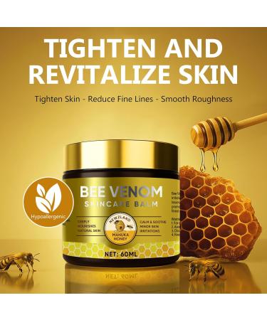 Bee Venom Skin Treatment Cream 60ML Natural Bee Venom Cream Improve Facial Blemishes and Wrinkles Anti-Aging Face Cream Firm and Tighten Skin Moisturizer for Skin Repair 2.02 Fl Oz (Pack of 1) - Buy Online on GoSupps.com