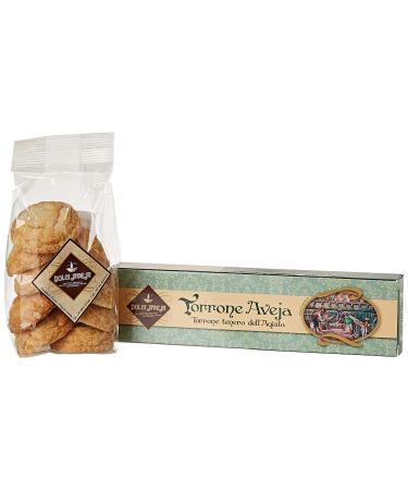 Aquilano Gift Set - Classic Nougat from L'Aquila 200g, Amaretti Biscuits 200g - Dolci Aveja