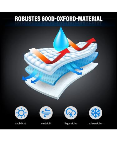 Waterproof Folding Garage for Bicycle & Dog Trailers | 600D Windproof & Tear-Resistant Oxford Cover - 140x88x92cm - Buy Online on GoSupps.com