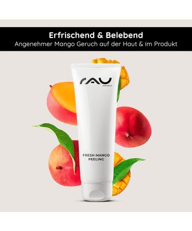 RAU Cosmetics Enzyme Peeling - Fresh Mango Exfoliant for Blackheads & Pimples | Regeneration Booster for Mature Sensitive & Dry Skin - 2.53 Fl Oz - Buy Online on GoSupps.com