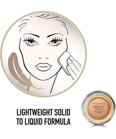 Max Factor Miracle Touch Foundation SPF 30 with Hyaluronic Acid 80 Bronze - 1 Count - Buy Online on GoSupps.com