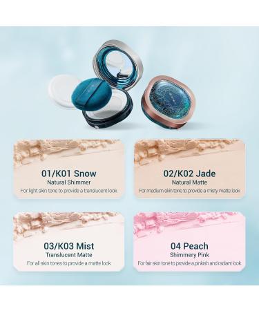 FLORASIS Fairy Peach Blossom Ultra-light Setting Powder K01 Snow - Buy Online on GoSupps.com