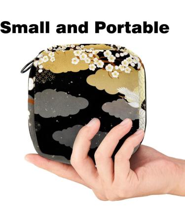 Shop Women's Binding Bags - Japanese Crane & Cherry Blossom Tampon Storage Pockets - Stylish & Practical - Buy Online on GoSupps.com