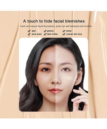 F V Concealer Foundation CC Liquid 30ml 24HR Matte Lightweight Long-Lasting Waterproof Foundation F V Concealer Foundation Base Makeup Moisturizing Liquid Full Coverage (02 Natural+03 Bright) - Buy Online on GoSupps.com