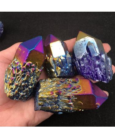 Gift for Family 100G+Natural Rainbow Titanium Crystal Cluster Crystal Point Quartz Specimen Home Decoration Rock Gem Stone Reiki1PC Lucky Stone Raw Stones and Minerals Stone Mineral Specimen - Buy Online on GoSupps.com