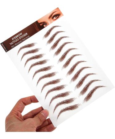 5 Feuilles D Autocollants pour Sourcils Marron Effet R aliste Waterproof Tatouage Temporaire pour Maquillage des Yeux Faux Sourcils Transfert Facile Kit 5 Pi ces - Buy Online on GoSupps.com