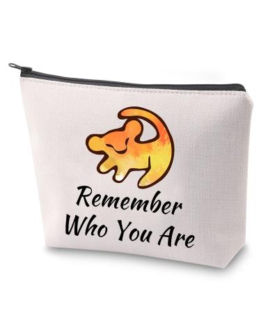 Bauna Remember who you are make-up bag The king of the lion inspire gift simba cosmetic bag inspiration gift who they are: