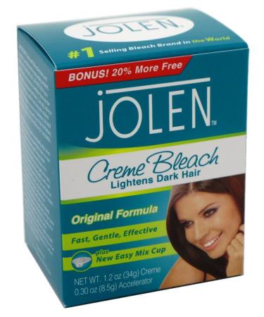 Jolen 1.2oz Creme Bleach Reg Lightens Excess Dark Hair 6 Pack - 29ml - Buy Online on GoSupps.com