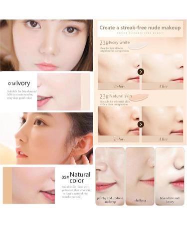 RENTANAC Butterfly Air Cushion Powder Puff BB Cream Rosetimes Air Cushion BB Cream BB Air Cushion Deep Moisturization Foundation Korean Cushion BB Concealer for All Skin Types - Buy Online on GoSupps.com