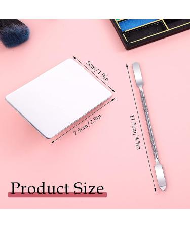 Buy Stainless Steel Makeup Mixing Palette & Spatula | Professional Cosmetic Foundation & DIY Art Supplies - Buy Online on GoSupps.com