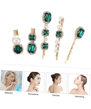 Angoily 3 Sets Crystal Pearl Hair Clip Wedding Headpiece for Bride Diamond Hair Accessories Women Hair Accessories Cute Hair Clips Crystal Hair Barrette Miss Vintage Broken Hairpin Alloy - Buy Online on GoSupps.com