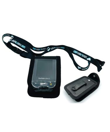 Sevas Diabetic Care Bag for the clipping for freestyle Libre measuring device 3 shoulder bag with a belt clip and viewing window operation in the pocket including retirement band - Buy Online on GoSupps.com