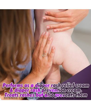 Natrulo All Natural Diaper Rash Healing Ointment 2oz - Hypoallergenic Organic Butt Balm for Quick Itch Relief - Soothing Vegan Bum Lotion for Baby, Kids, Adults - Buy Online on GoSupps.com