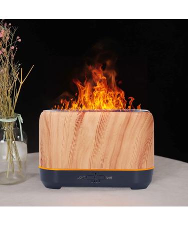 Flame Humidifier - 200ml Fire Effect Hollow ABS Auto Shutdown EU Connector for Home Use - Buy Online on GoSupps.com