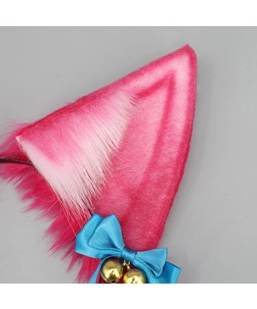 amangul Cartoon Ear Shape Hair Hoop with Bowknot Decors Hair Holder Cosplay Party Headwear for Teenagers Adult - Buy Online on GoSupps.com