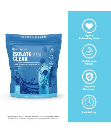 NutraOne Clear Whey Protein Powder Drink Mix Naturally & Artificially Flavored Clear Protein Drink 20g of Protein Zero Sugar (Sour Green Apple - 30 Servings) - Buy Online on GoSupps.com