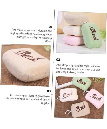 Angoily 12 Pcs Embroidered Bath Towels & Exfoliating Scrubbers - Soft Loofah & Toddler Bath Sponge for Gentle Skin Care - Buy Online on GoSupps.com