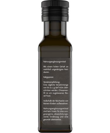  lm hle Solling Organic Chia Oil Virgin (6 x 100 ml) - Premium Cold-Pressed Nutrient-Rich Superfood for Cooking & Wellness - Buy Online on GoSupps.com