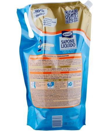  Milmil Milmil Dermo Delicacy Wrap-Around Liquid Soap Hand Soap Face and Body Soap Maxi Format Universal Refill Dermatologically Tested Paraben-Free 4 x 2000 ml - Buy Online on GoSupps.com