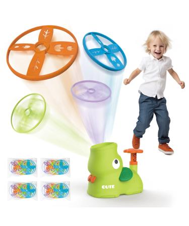 Omway Outdoor Toys from 3 4 5 6 7 8 Years Young Girls Flying Supplement Launcher Toys Garden Outside Garden Games Christmas Birthday Gifts For Children Austro 3-12 Green