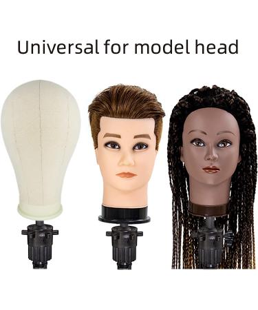 LUNGCYX 23 Inch Wig Head Stand Tripod Set for Wigs Making Display - Mannequin Canvas Block Head, T-pin, Wig Cap, Adjustable Bracket - Tripod Tool Holder for Mounting - Buy Online on GoSupps.com