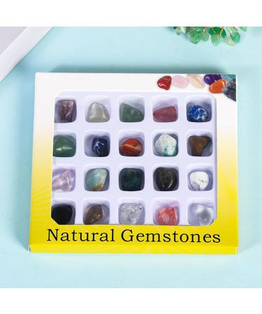 Tumbled Stones and Crystals | Natural Specimen Stones for Meditation - Polished Smooth Collections Decoration for Bedroom Home Bar Cafe and Restaurant - Buy Online on GoSupps.com