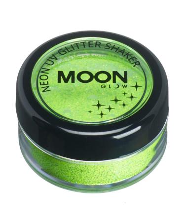 Moon Glow - Blacklight Neon UV Glitter Shaker 5g / 0.18oz Green Glows brightly under Blacklights/UV Lighting!