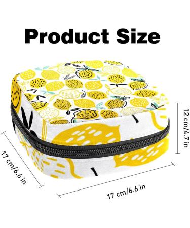 Napkin Storage Bag with Fruit-Lemon Patterns | Portable Period Bag for Women & Teens | Menstrual Cup & Breastfeeding Pillow Holder - Buy Online on GoSupps.com