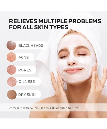 ZealSea 12 OZ Deep Cleansing Clay Mask - Exfoliating Face Mask for Oil Control and Blackhead Removal | Detox Clay Facial Mask for Hydrating Skin Care - Women/Men - Buy Online on GoSupps.com