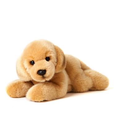 Uni-Toys - Golden Retriever puppy lying - 24 cm (length) - Plush dog pet - Plush toy cuddly toy