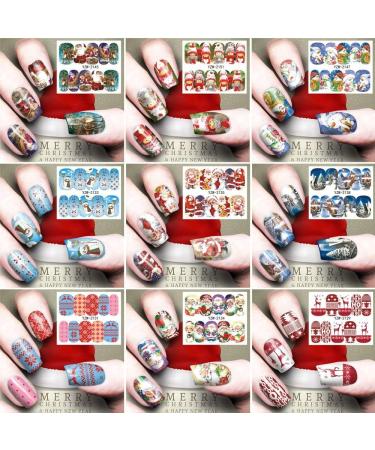 Self-Adhesive DIY Christmas Snowflakes Nail Art Stickers Xmas Sticker Fingernail Decals Nail Accessories(YZW-2134) - Buy Online on GoSupps.com