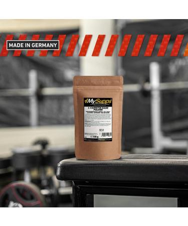 Mysupps L-Carnitine Base Powder Ultra Carnitin Diet Support for Strength & Endurance Athletes Eco-Friendly Packaging Made in Germany (100g) - Buy Online on GoSupps.com