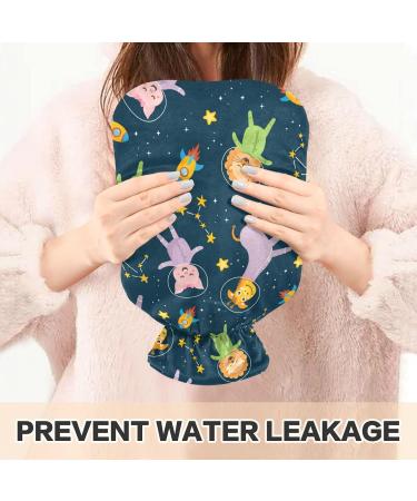 Shop Naanle Galaxy Lion Giraffe 1L Transparent Hot Water Bottle - Ideal for Heat & Cold Therapy | Bed & Hand/Foot Pain Relief - Buy Online on GoSupps.com