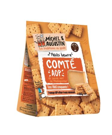 MICHEL ET AUGUSTIN - Petits Beurre Apéritif Biscuits with Comté AOP and Madagascar pepper 100g