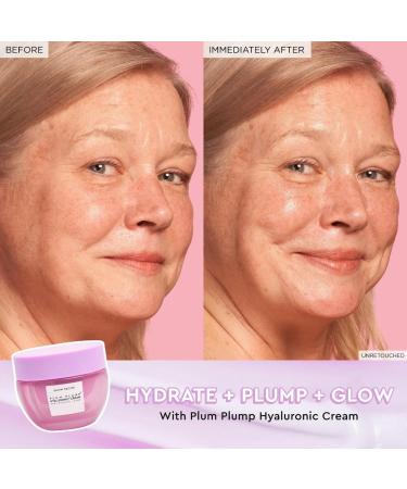 Glow Recipe Blueberry Bounce Gentle Face Cleanser & Makeup Remover with Exfoliating AHA (160ml) + Plum Plump Hyaluronic Acid Moisturizer Face Cream Travel Size (20ml) - Buy Online on GoSupps.com