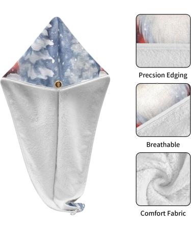 Winter Dwarf Hair Towel 2 Pack - Super Absorbent Quick Dry Hair Turbans for Women & Girls - Perfect Gift - Buy Online on GoSupps.com