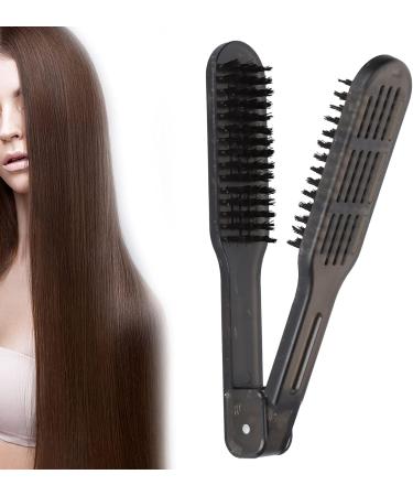 Hair Straightener Brush Styling Brush Ergonomic Handle for Fast Drying Styling with High Temperature Resistance Hair Straightener Brush - Buy Online on GoSupps.com