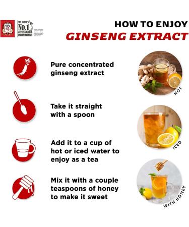 CheongKwanJang Korean Red Ginseng Extract 50g - Memory & Focus Booster, Nootropic Supplement for Immune Support and Natural Energy - Panax Ginseng for Men & Women - Buy Online on GoSupps.com